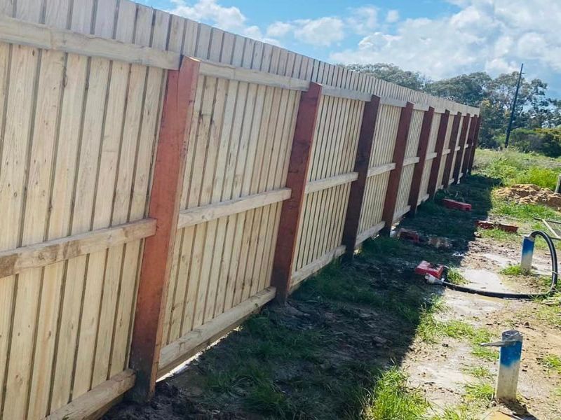 timber fence installation project in sutherland shire